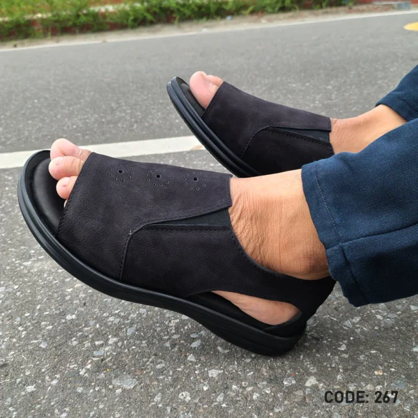 Genuine Cow Leather Casual Sandal for Men's- 267